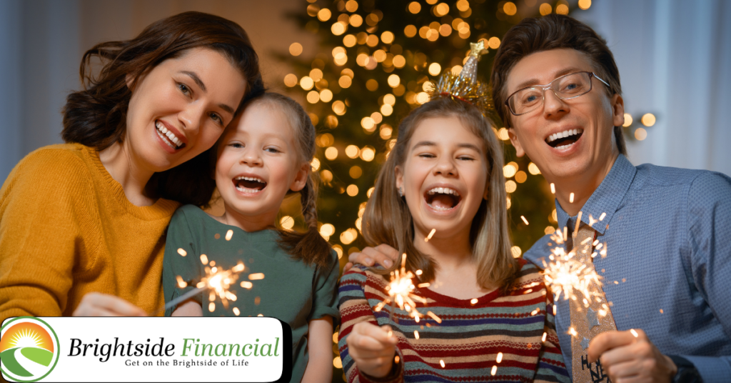 Family celebrating the holiday